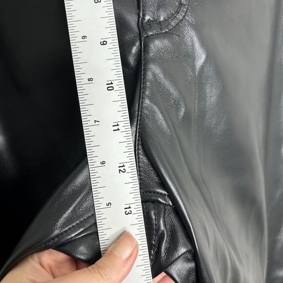 Joie Vegan Leather Straight Leg Pants 18 - Picture 5 of 9